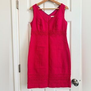 Boden Vibrant Pink Sleeveless Midi Dress
